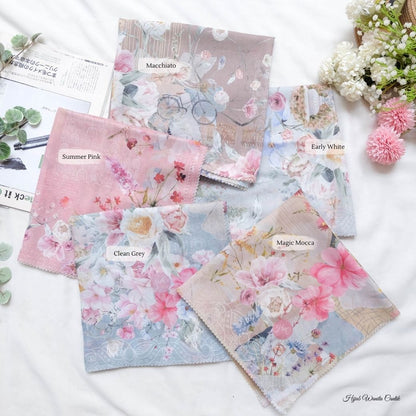 [ BUY 3 GET 1 FREE HIJAB ] Florence - Scarf Square British Voal - Clean Grey - FL24.11