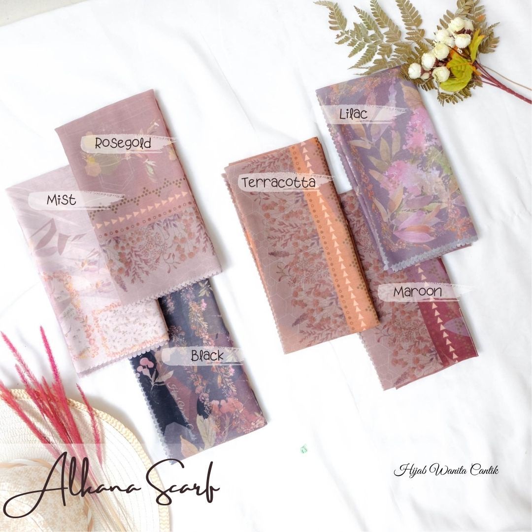 Segiempat Alkana Scarf -  AV12.4 Mist