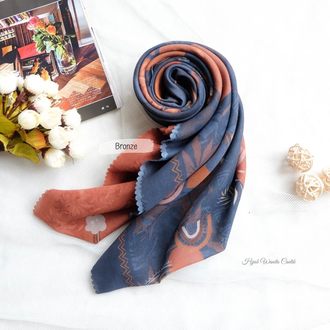 Segiempat Rainbow Scarf - RW12.1 Bronze