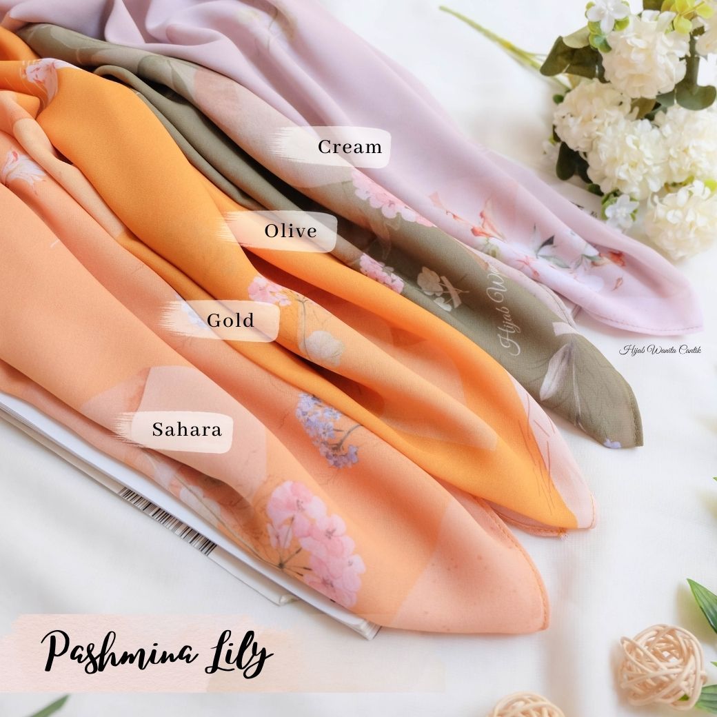 Lily - Pashmina Premium Ceruti - Olive - PM11.37