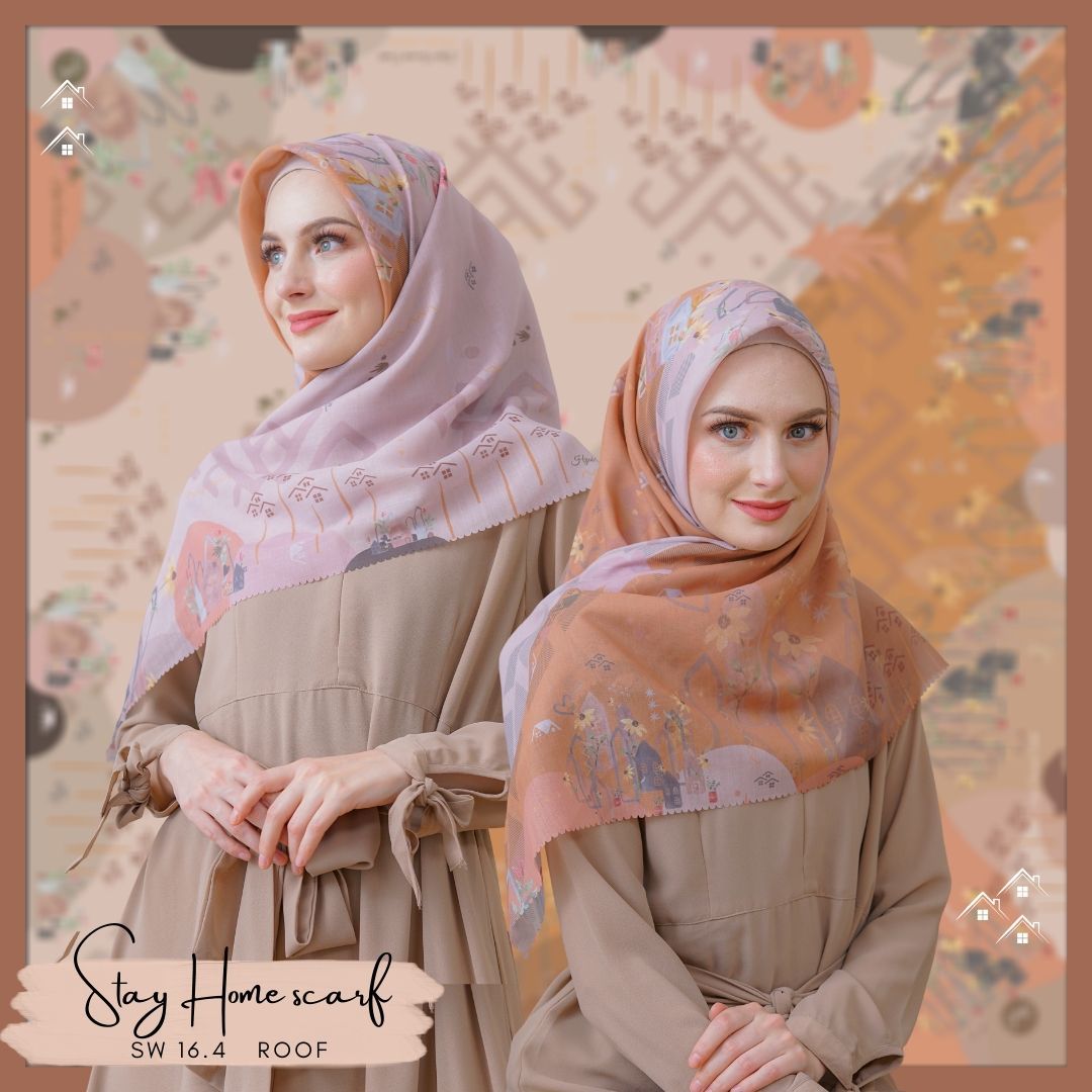 Segiempat Stay Home Scarf - SW16.4 Roof