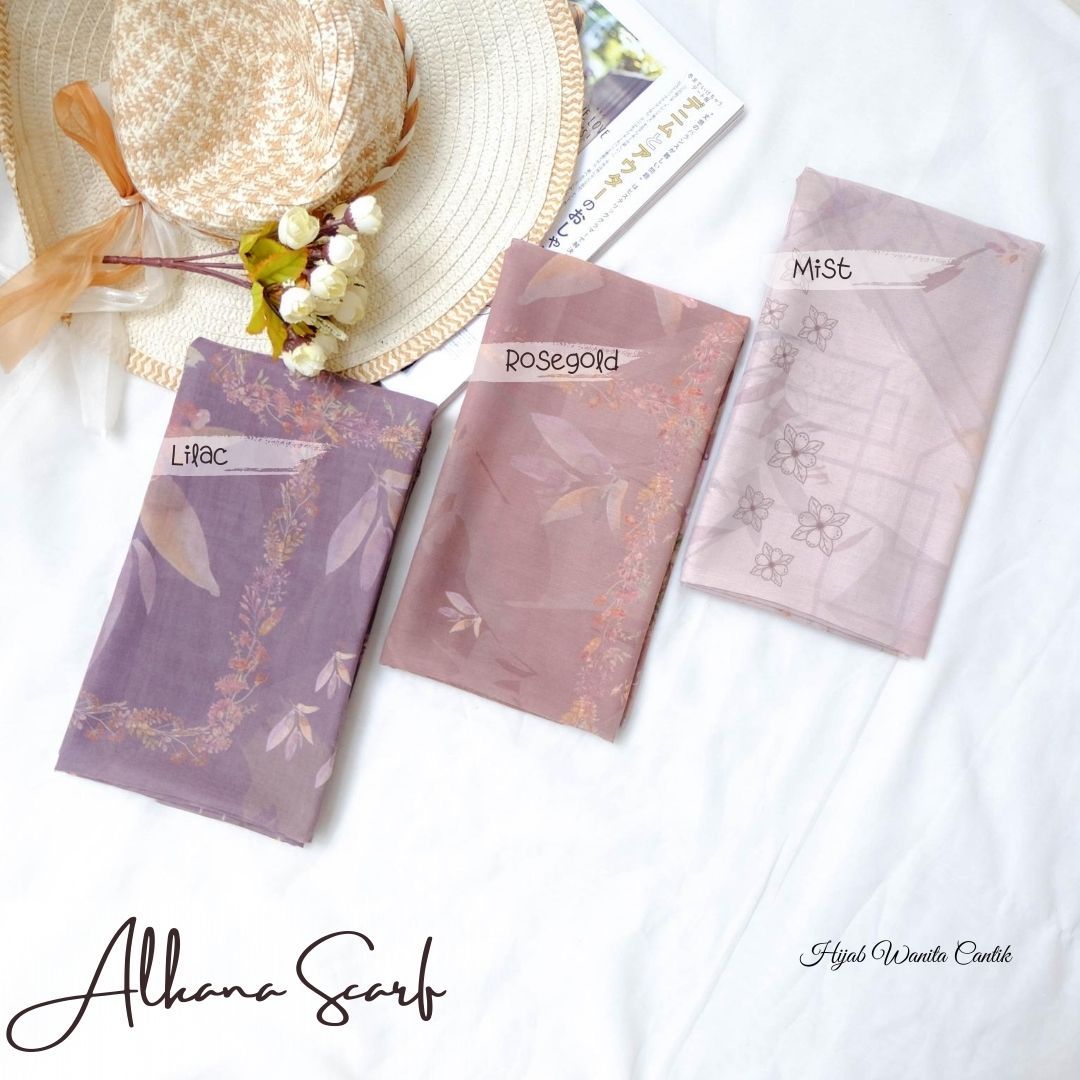 Segiempat Alkana Scarf -  AV12.4 Mist