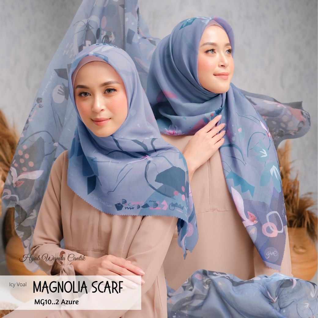 Magnolia Scarf ICY Voal - MG10.2 Azure