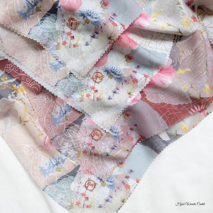 [ BUY 3 GET 1 FREE HIJAB ] Florence - Scarf Square British Voal - Morning Fog - FL24.15