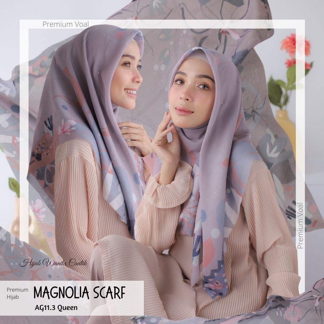 Magnolia Scarf Premium Voal - AG11.3 Queen