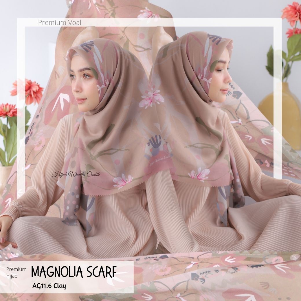 Magnolia Scarf Premium Voal - AG11.6 Clay