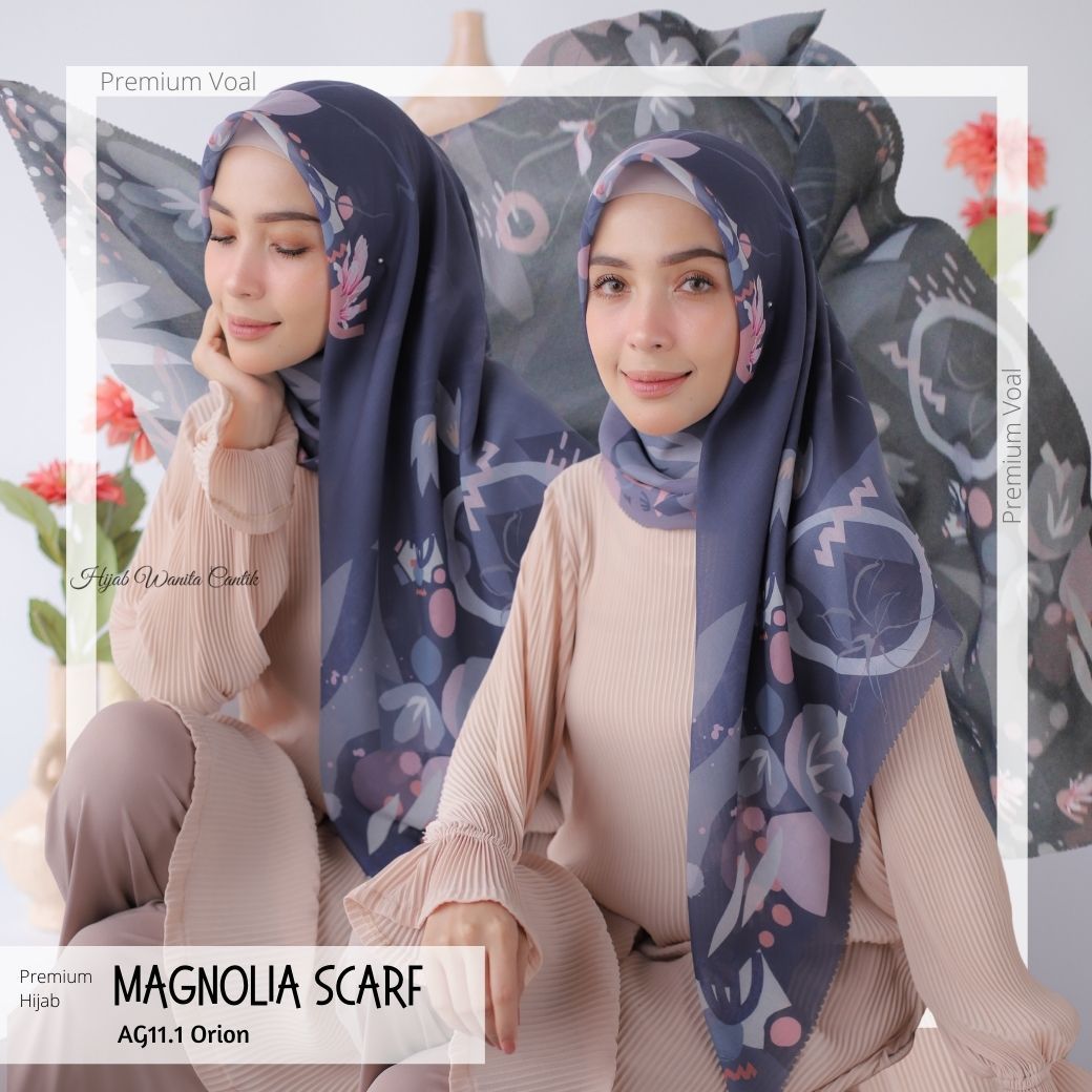 Magnolia Scarf Premium Voal - AG11.1 Orion