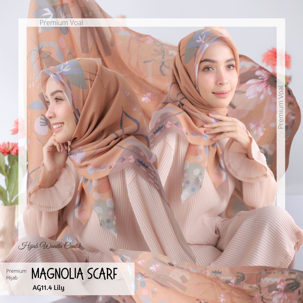 Magnolia Scarf Premium Voal - AG11.4 Lily