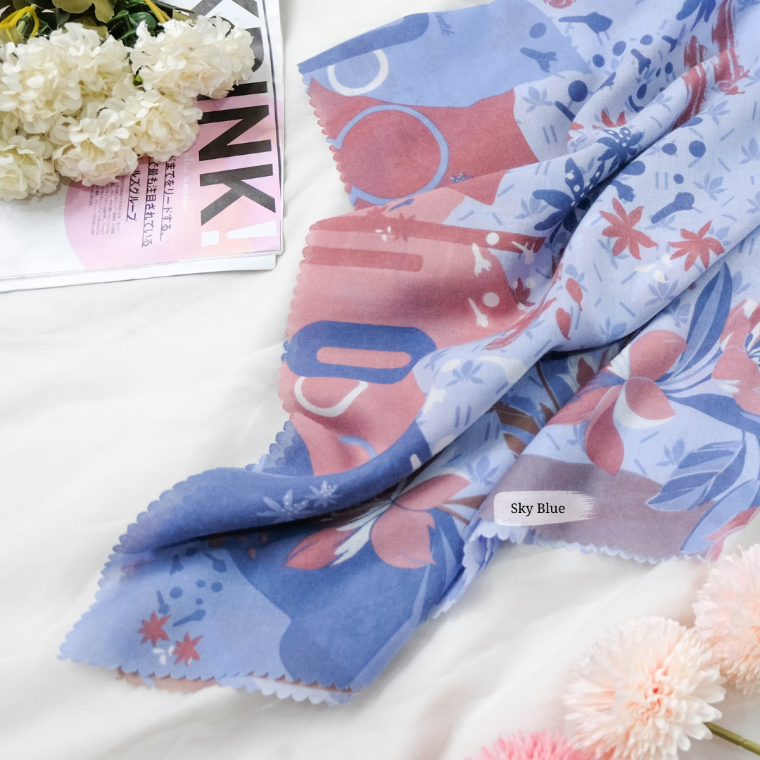 Cinnamon Scarf - CN18.1 Sky Blue
