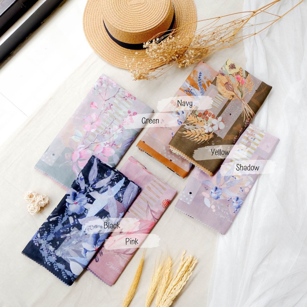 Segiempat Alhabba Scarf - HB21.5 Yellow