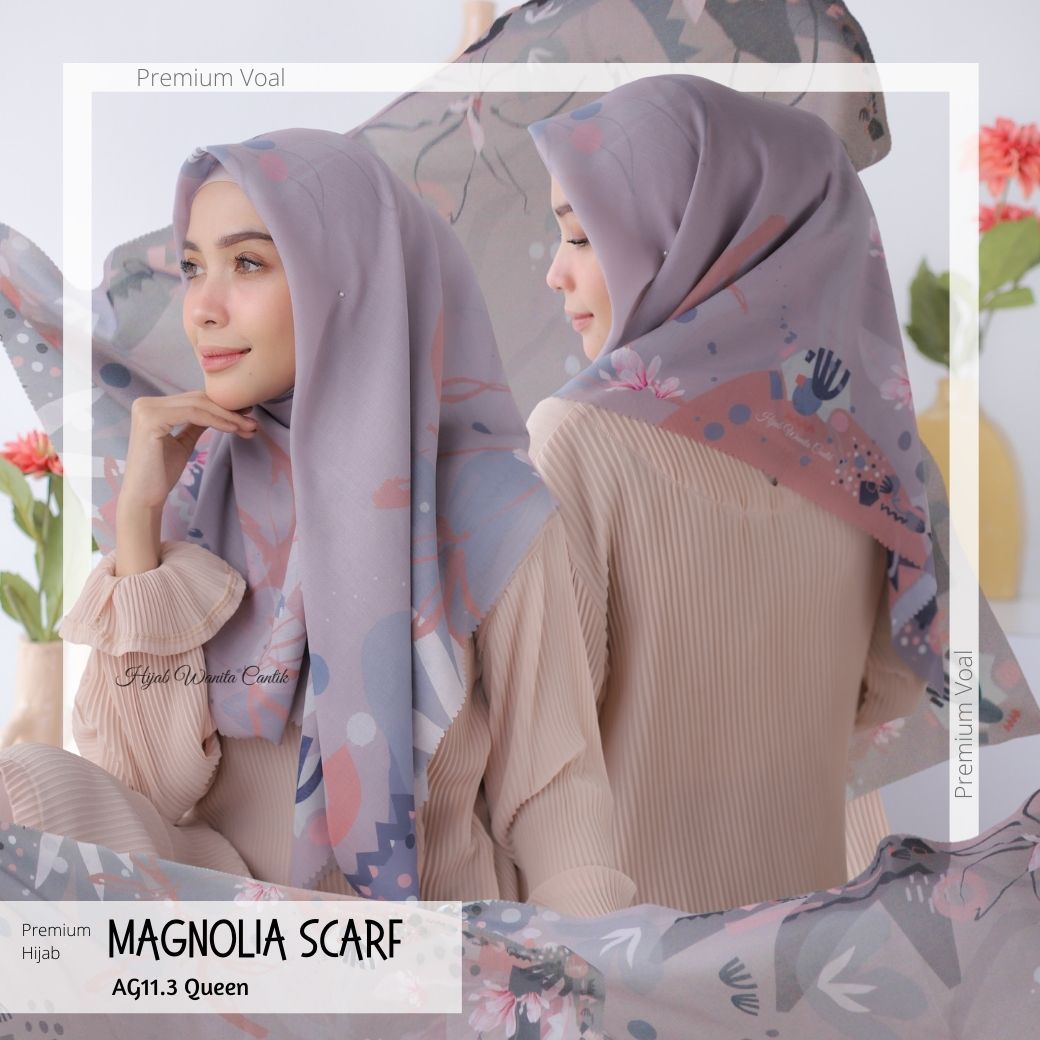 Magnolia Scarf Premium Voal - AG11.3 Queen