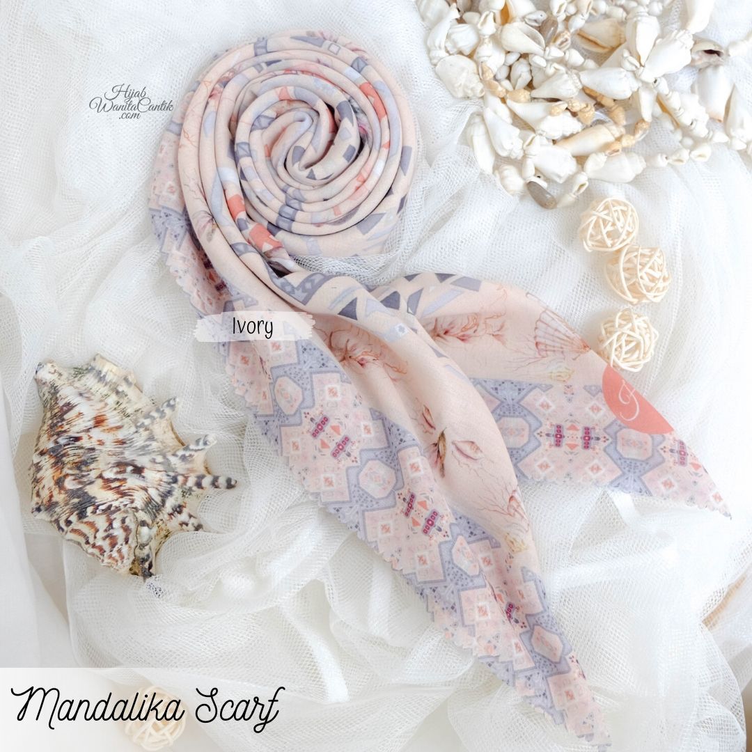 Segiempat Mandalika Scarf - KA13.6 Ivory