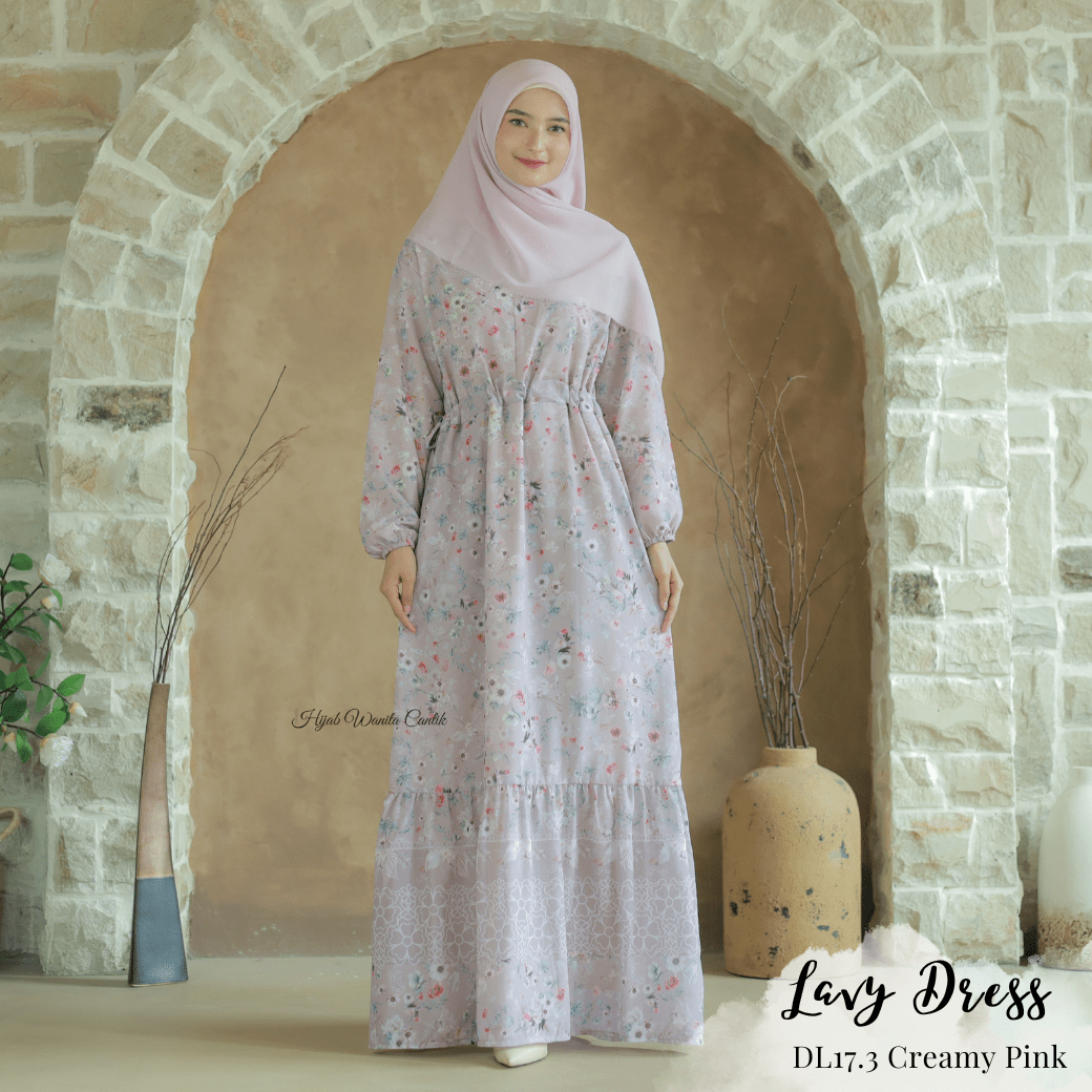 Lavy Dress - DL17.3 Creamy Pink