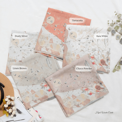 [ BUY 3 GET 1 FREE HIJAB ] Coconut Scarf - SG93.6 Kara White