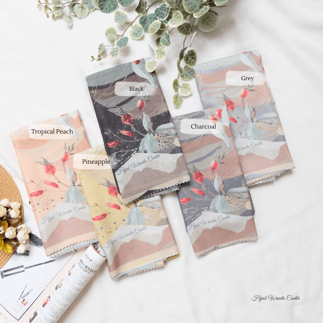 [ BUY 3 GET 1 FREE HIJAB ] Coconut Scarf - SG93.12 Tropical Peach