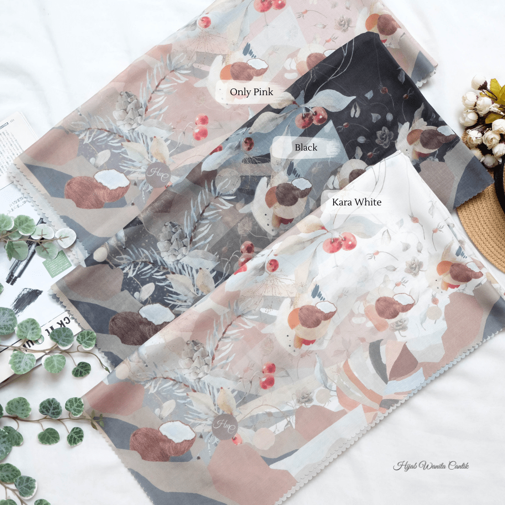 [ BUY 3 GET 1 FREE HIJAB ] Coconut Scarf - SG93.6 Kara White