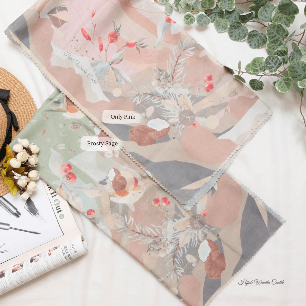 [ BUY 3 GET 1 FREE HIJAB ] Coconut Scarf - SG93.7 Only pink