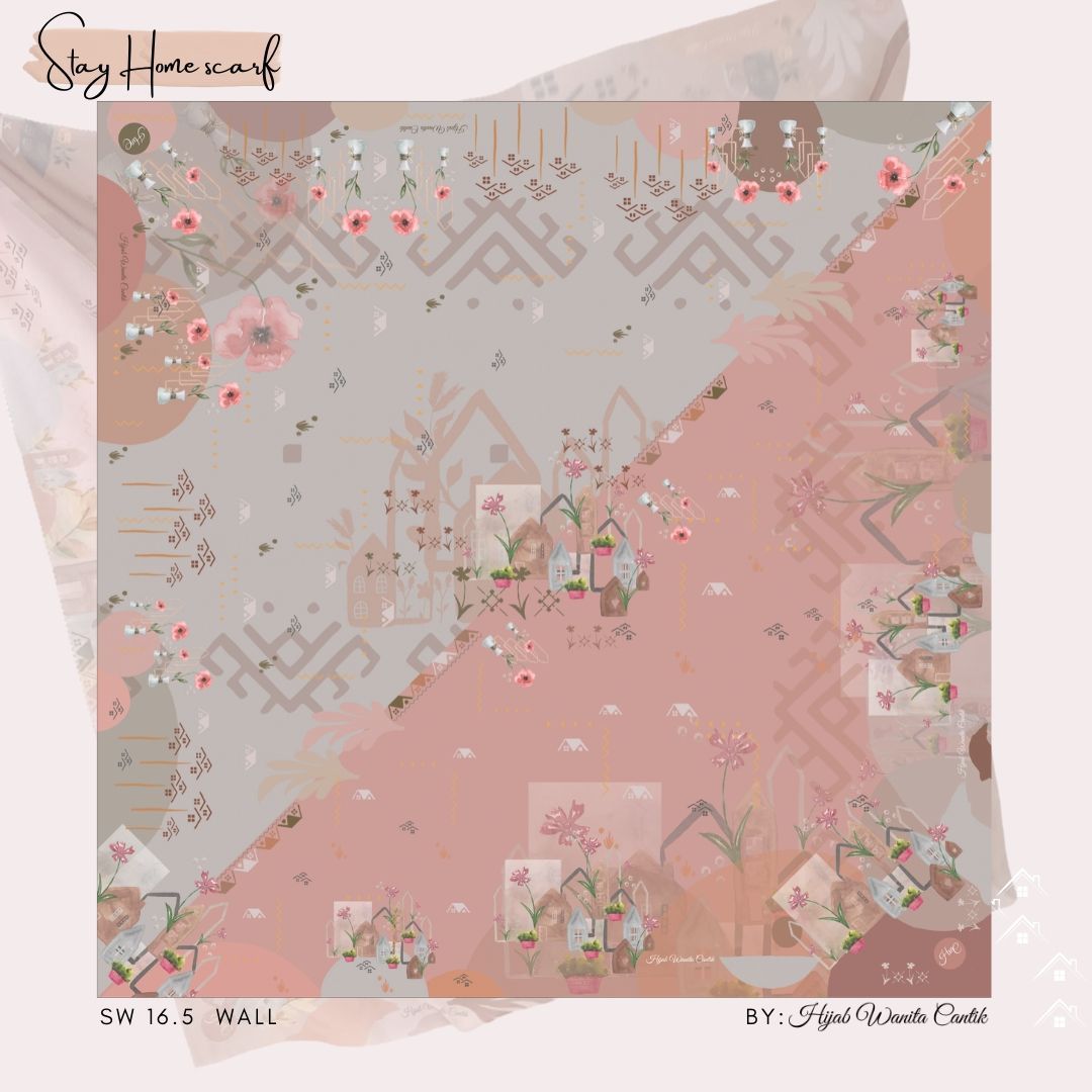 Segiempat Stay Home Scarf - SW16.5 Wall