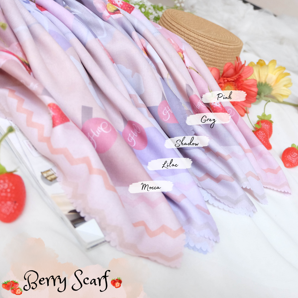 Berry Scarf Icy Voal - BE61.3 Pink