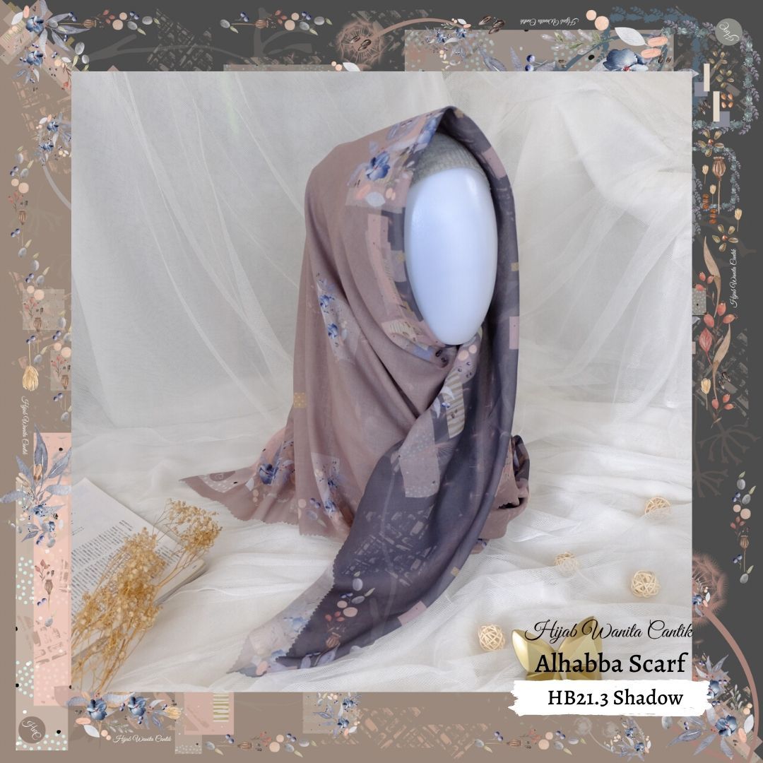 Segiempat Alhabba Scarf - HB21.3 Shadow