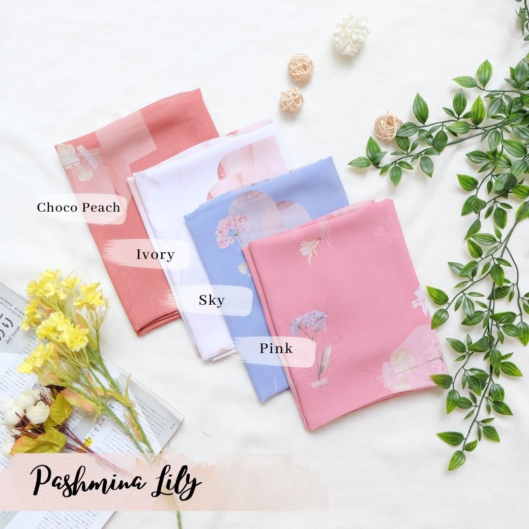 Lily - Pashmina Premium Ceruti - Sky - PM11.38