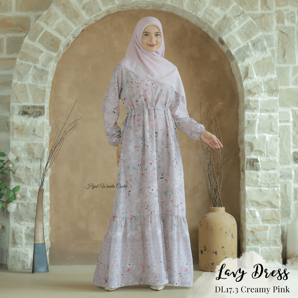 Lavy Dress - DL17.3 Creamy Pink