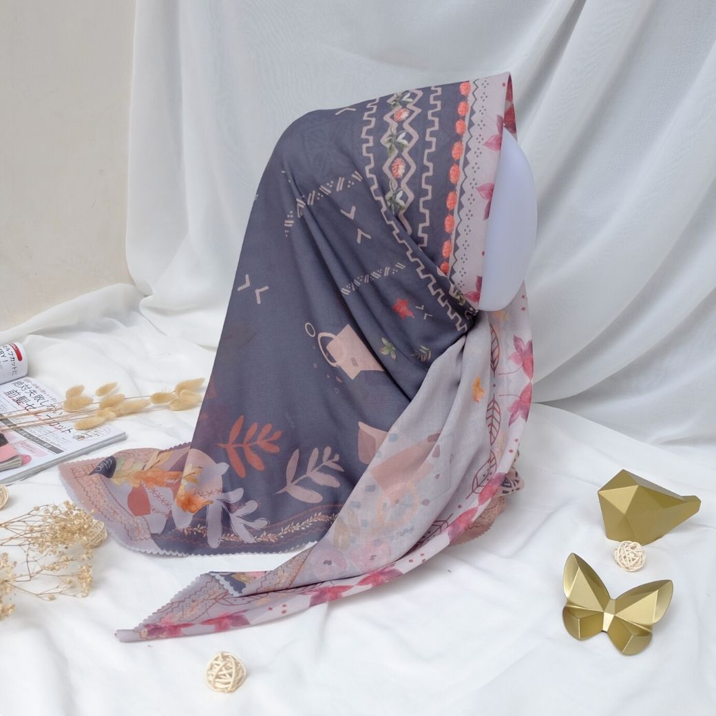 Segiempat Lamina Scarf  - NA12.2 Silver