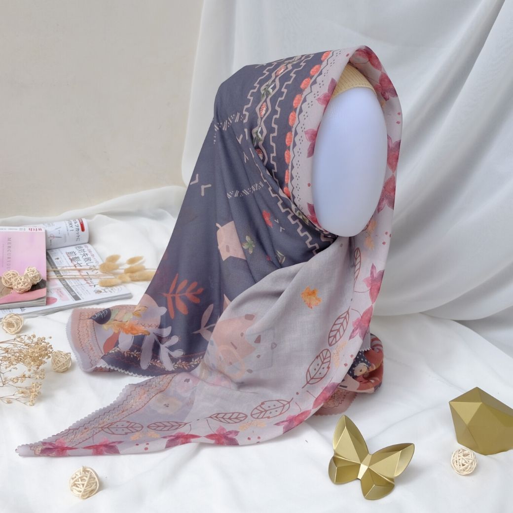 Segiempat Lamina Scarf  - NA12.2 Silver