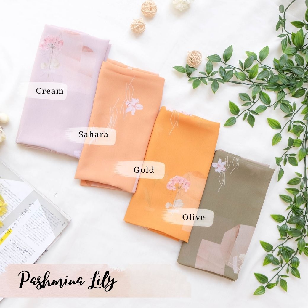 Lily - Pashmina Premium Ceruti - Gold - PM11.39