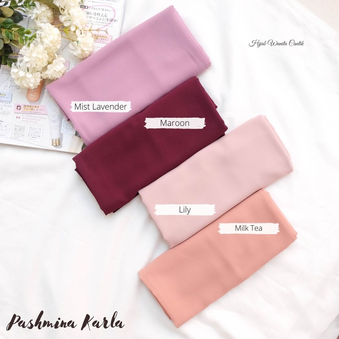 Pashmina Karla (dengan kancing) - UC11.3 Mist Lavender