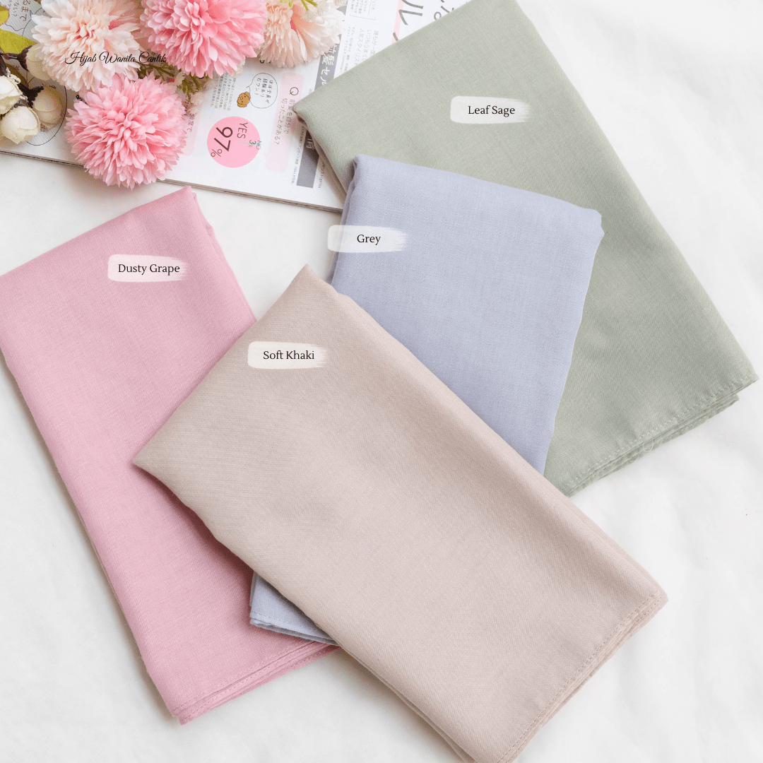 Segiempat Lina Voal - NV23.5 Soft Khaki