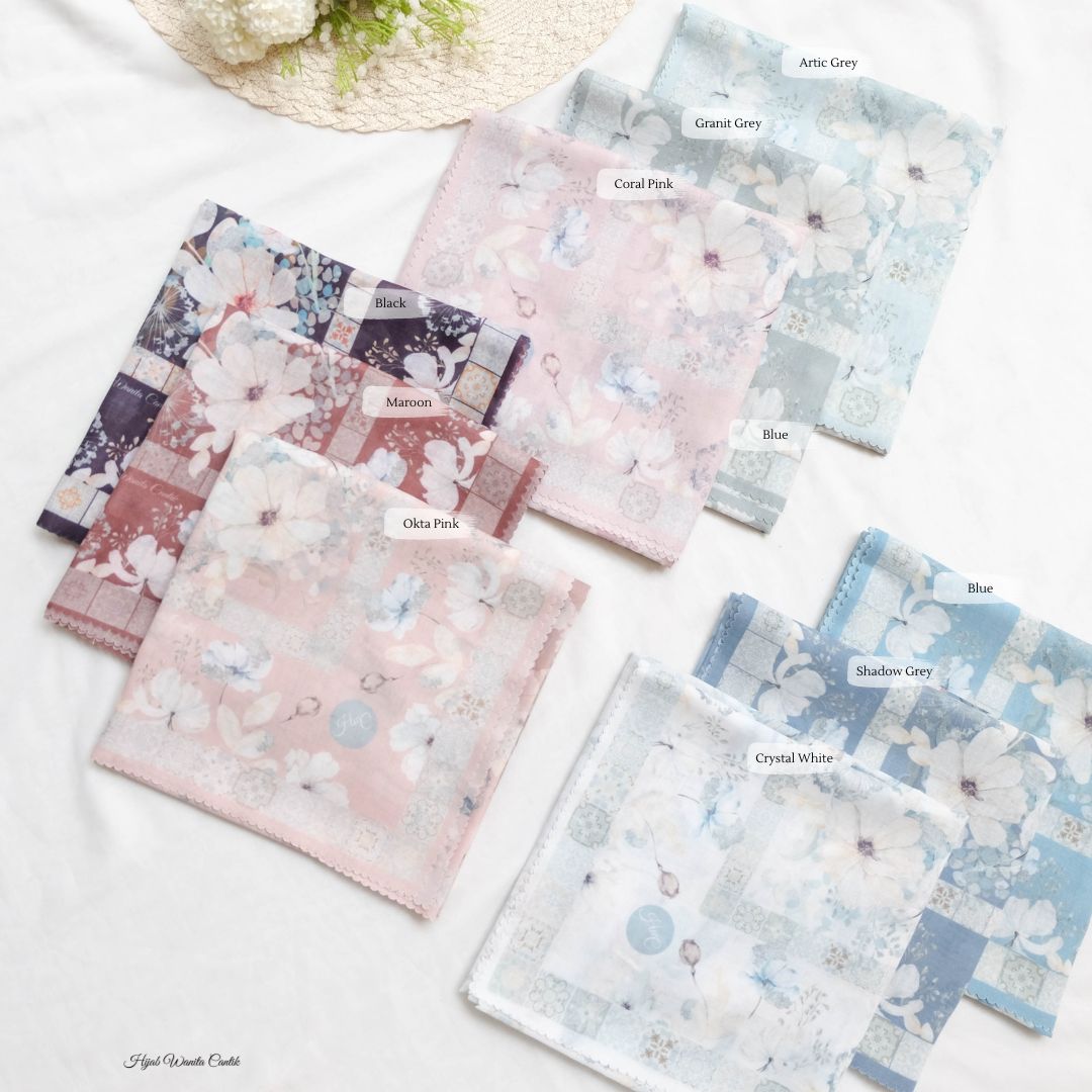 Zalya - Scarf Square Icy Voal - Blue - ZY25.3