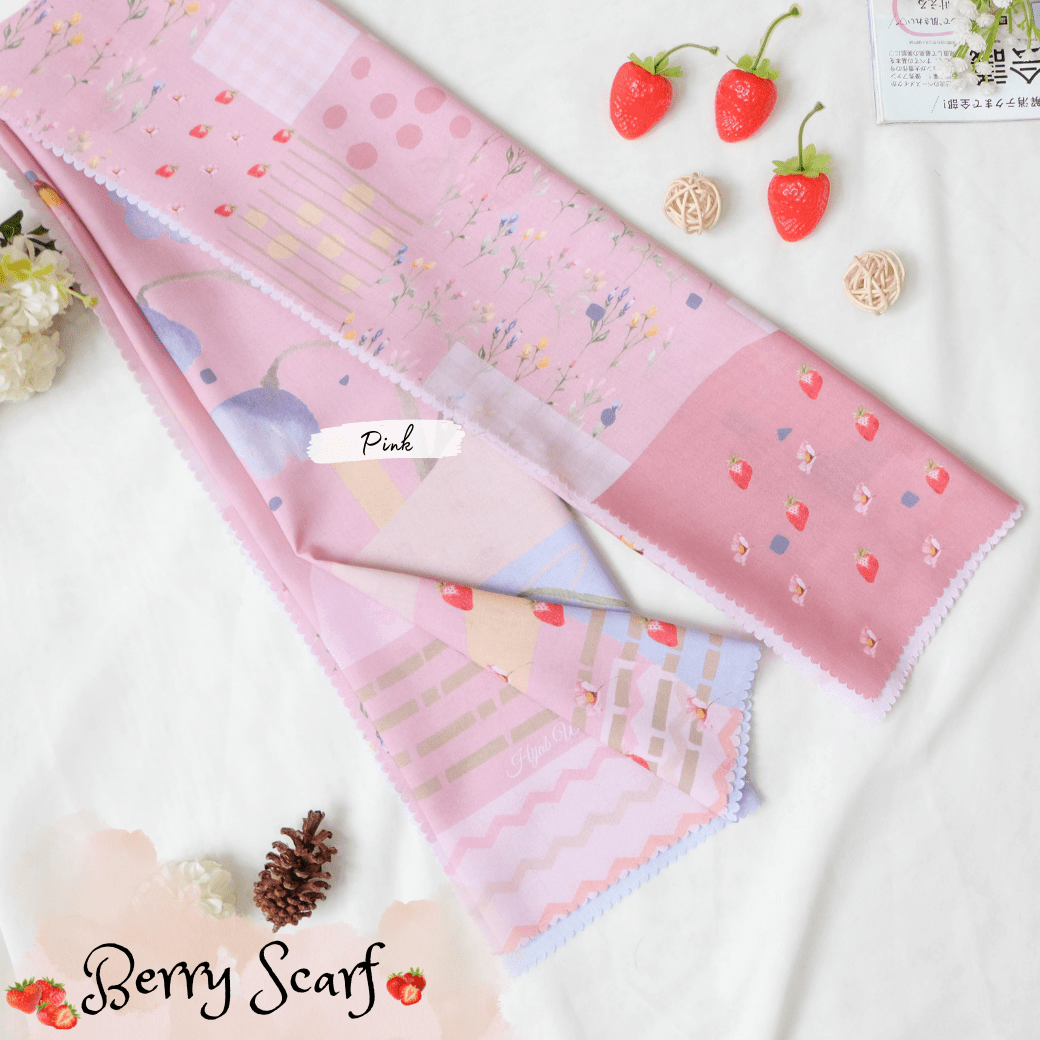 Berry Scarf Icy Voal - BE61.3 Pink