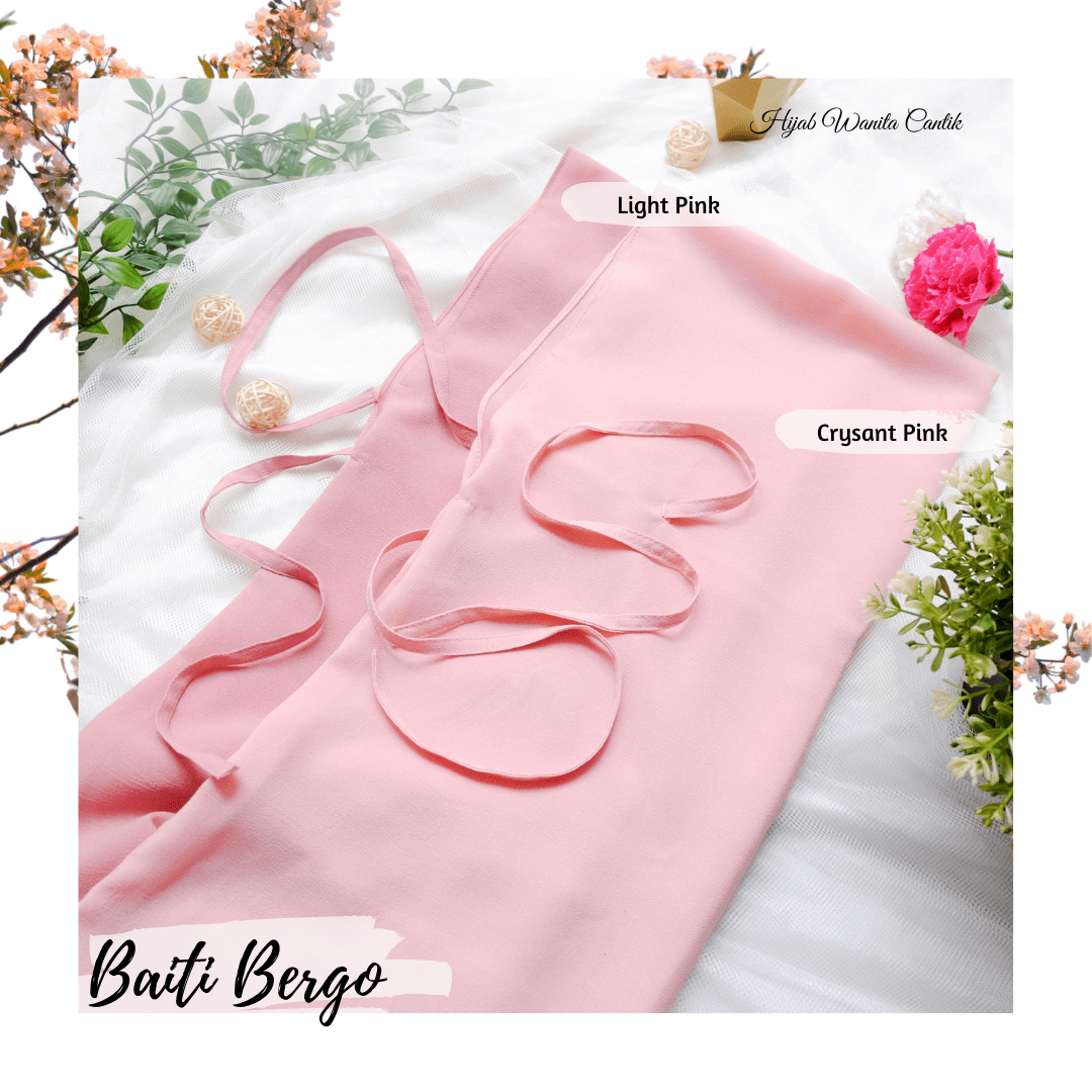 Hijab Instan Baiti Bergo - TY11.16 Light Pink