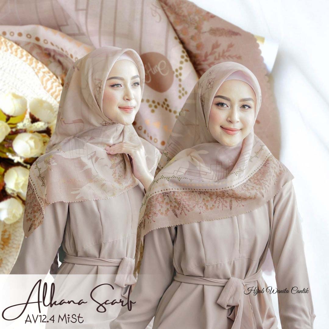 Segiempat Alkana Scarf -  AV12.4 Mist