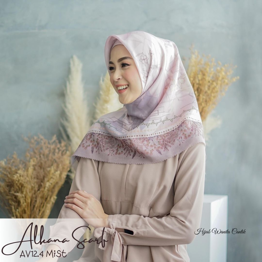 Segiempat Alkana Scarf -  AV12.4 Mist