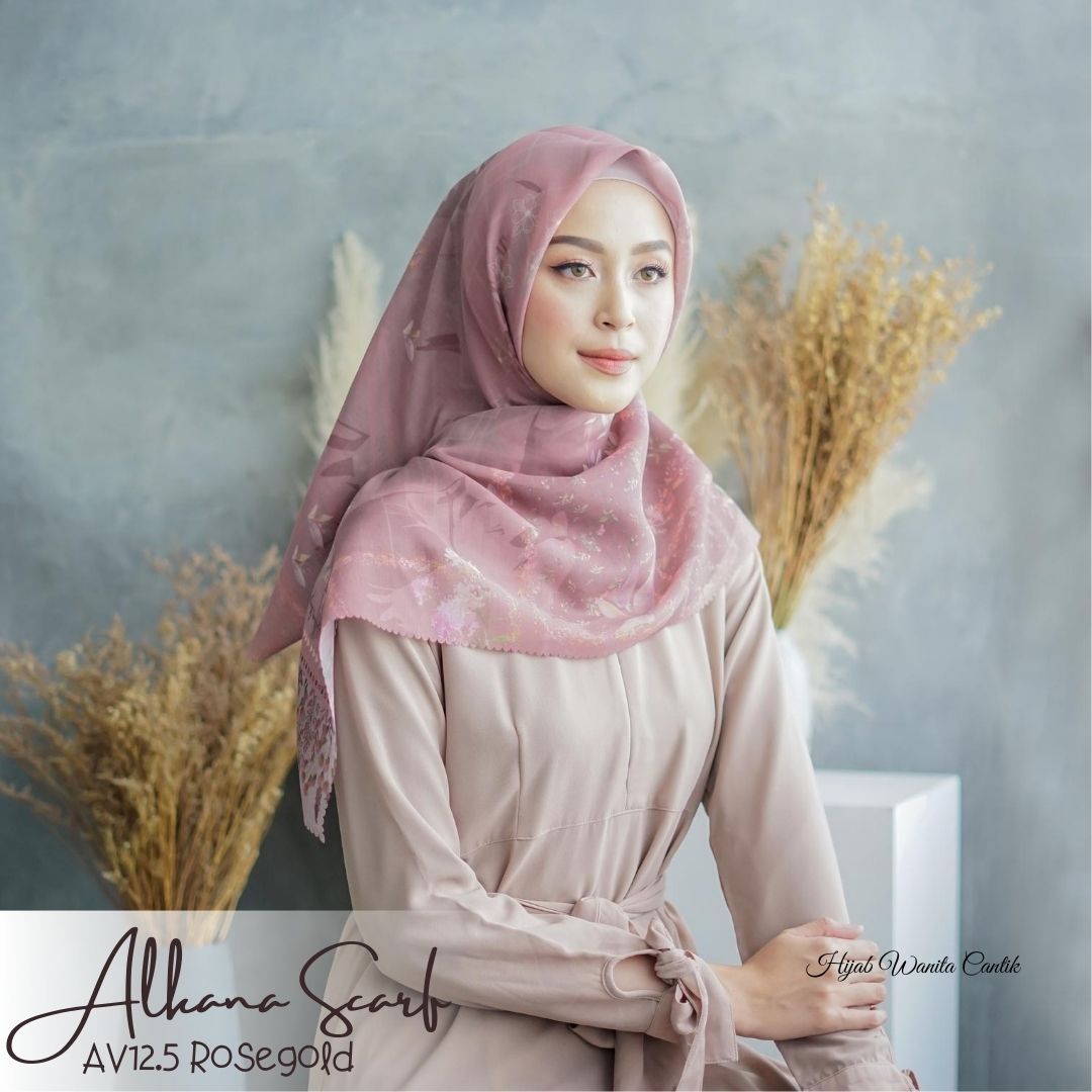 Segiempat Alkana Scarf - AV12.5 Rosegold