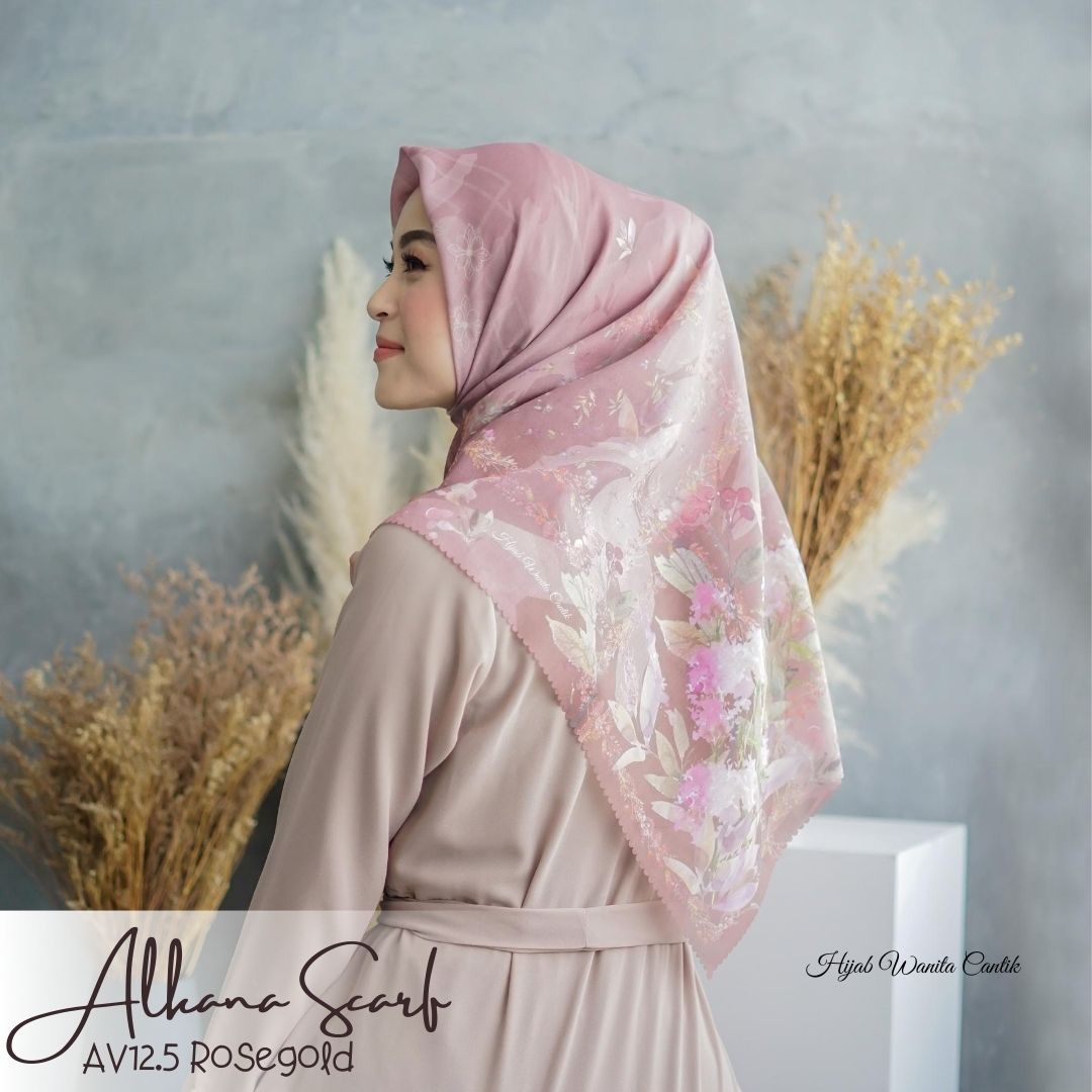 Segiempat Alkana Scarf - AV12.5 Rosegold