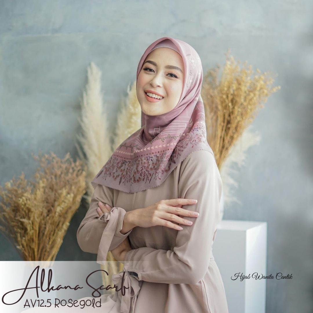 Segiempat Alkana Scarf - AV12.5 Rosegold