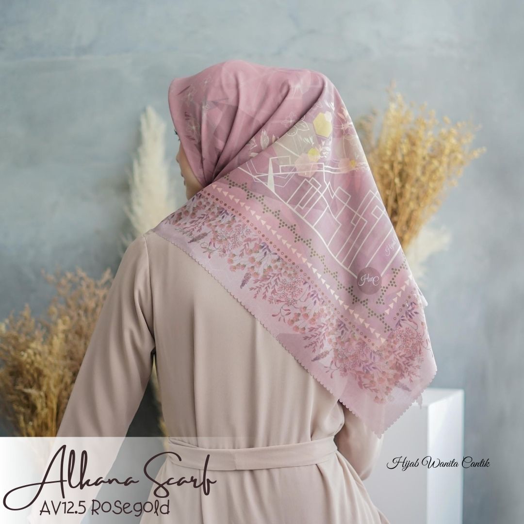 Segiempat Alkana Scarf - AV12.5 Rosegold