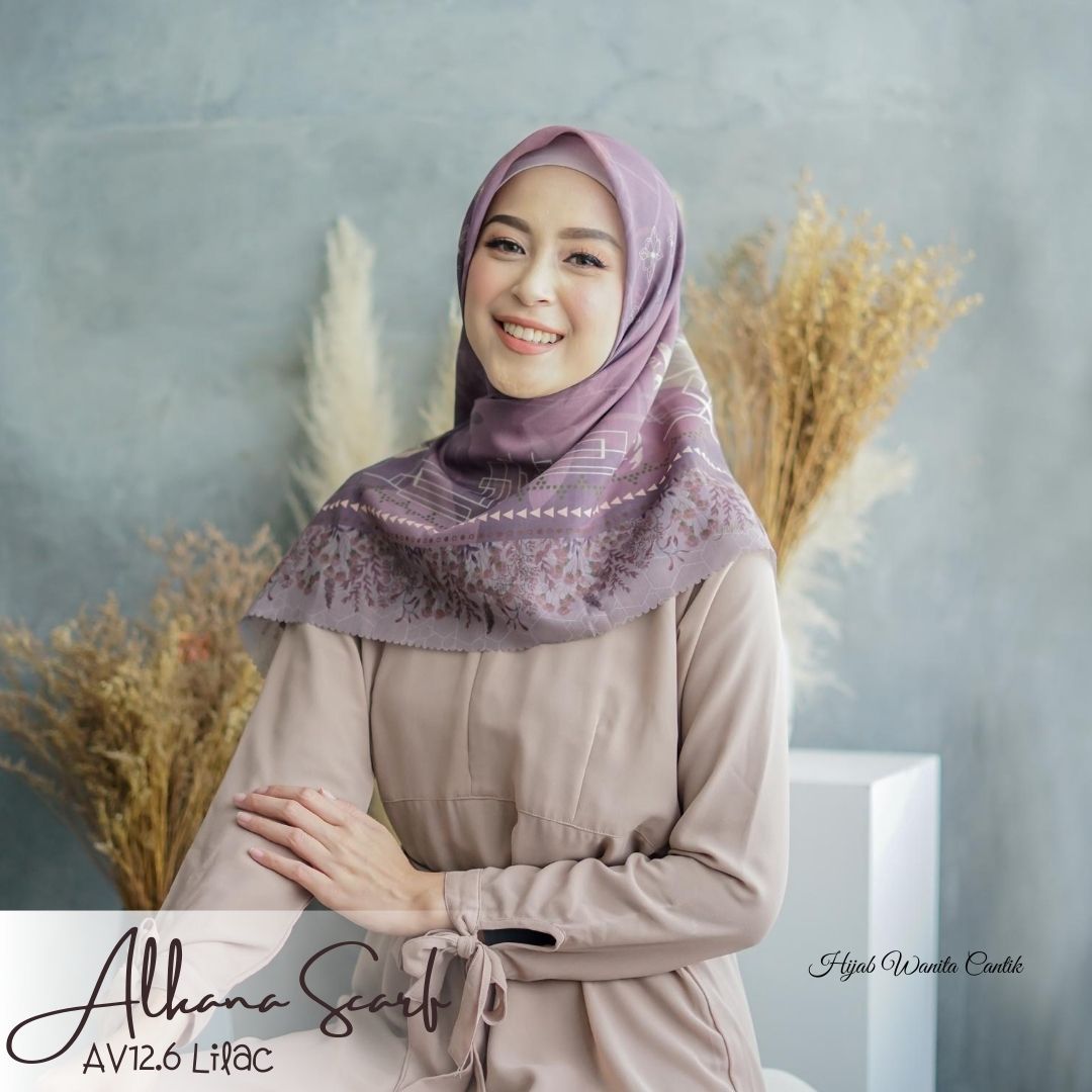 Segiempat Alkana Scarf - AV12.6 Dark Lilac