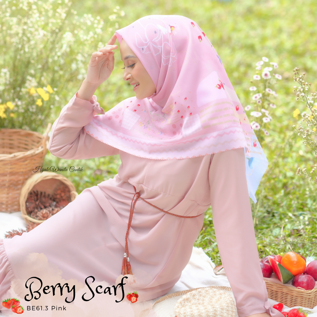 Berry Scarf Icy Voal - BE61.3 Pink