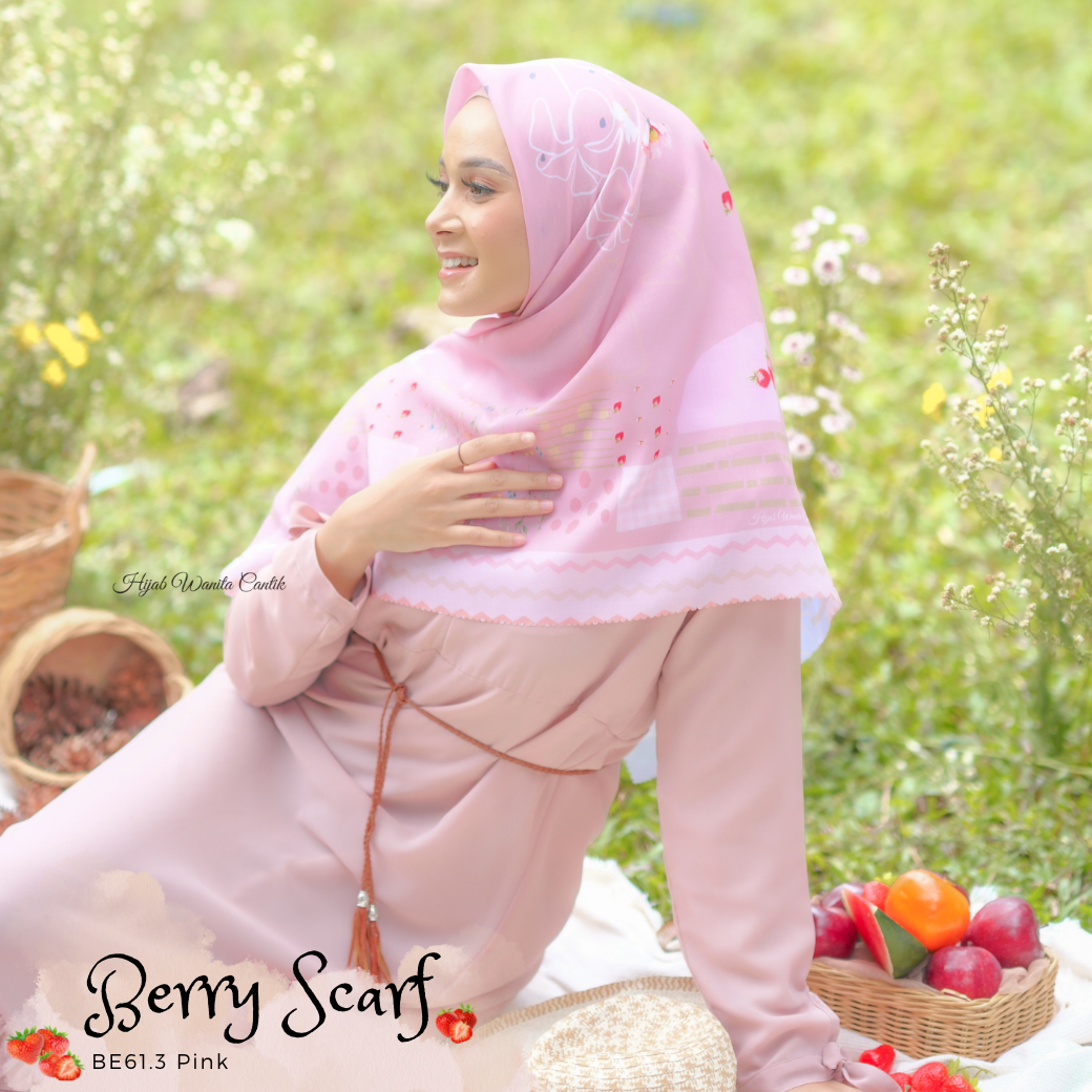 Berry Scarf Icy Voal - BE61.3 Pink