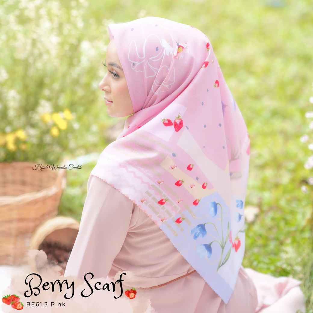 Berry Scarf Icy Voal - BE61.3 Pink