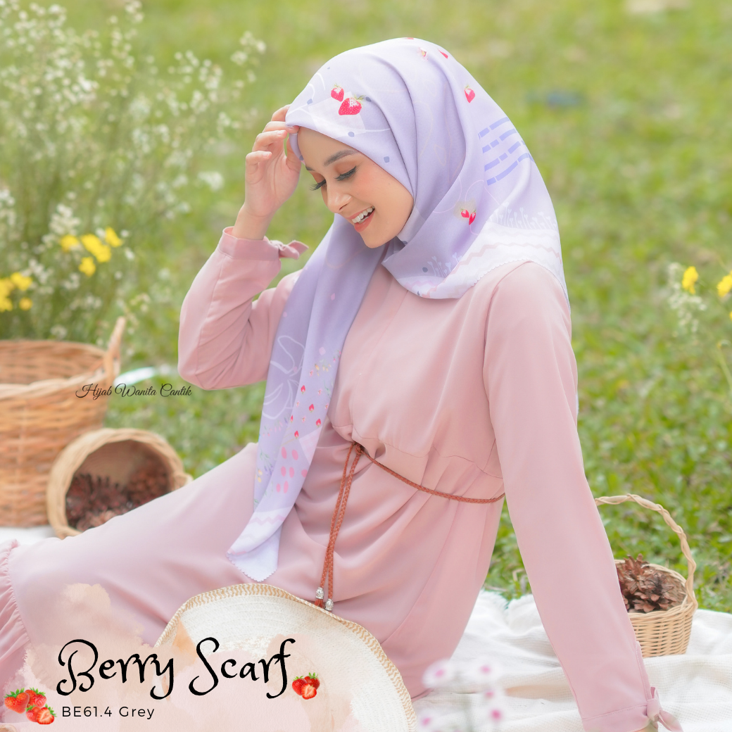 Berry Scarf Icy Voal - BE61.4 Grey