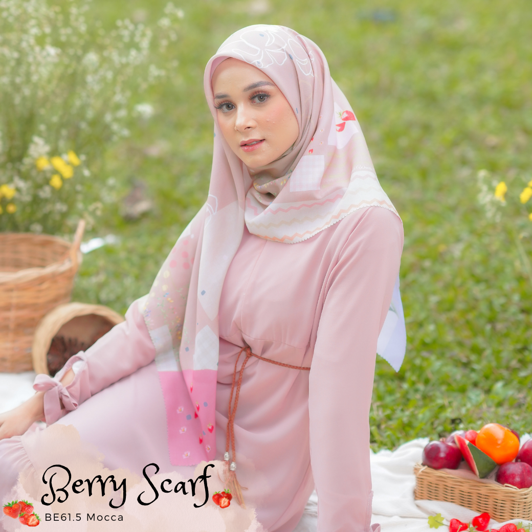 Berry Scarf Icy Voal - BE61.5 Mocca