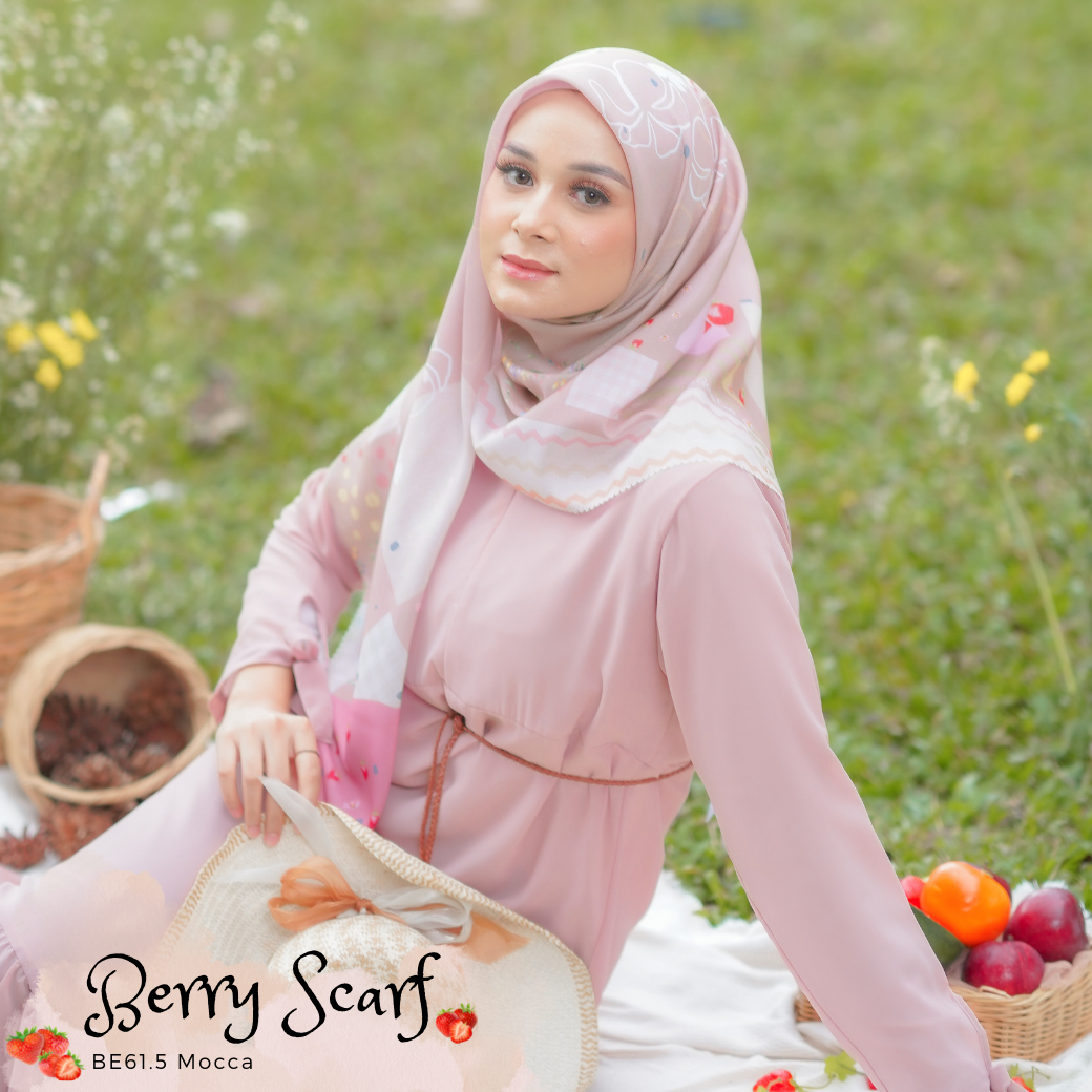 Berry Scarf Icy Voal - BE61.5 Mocca