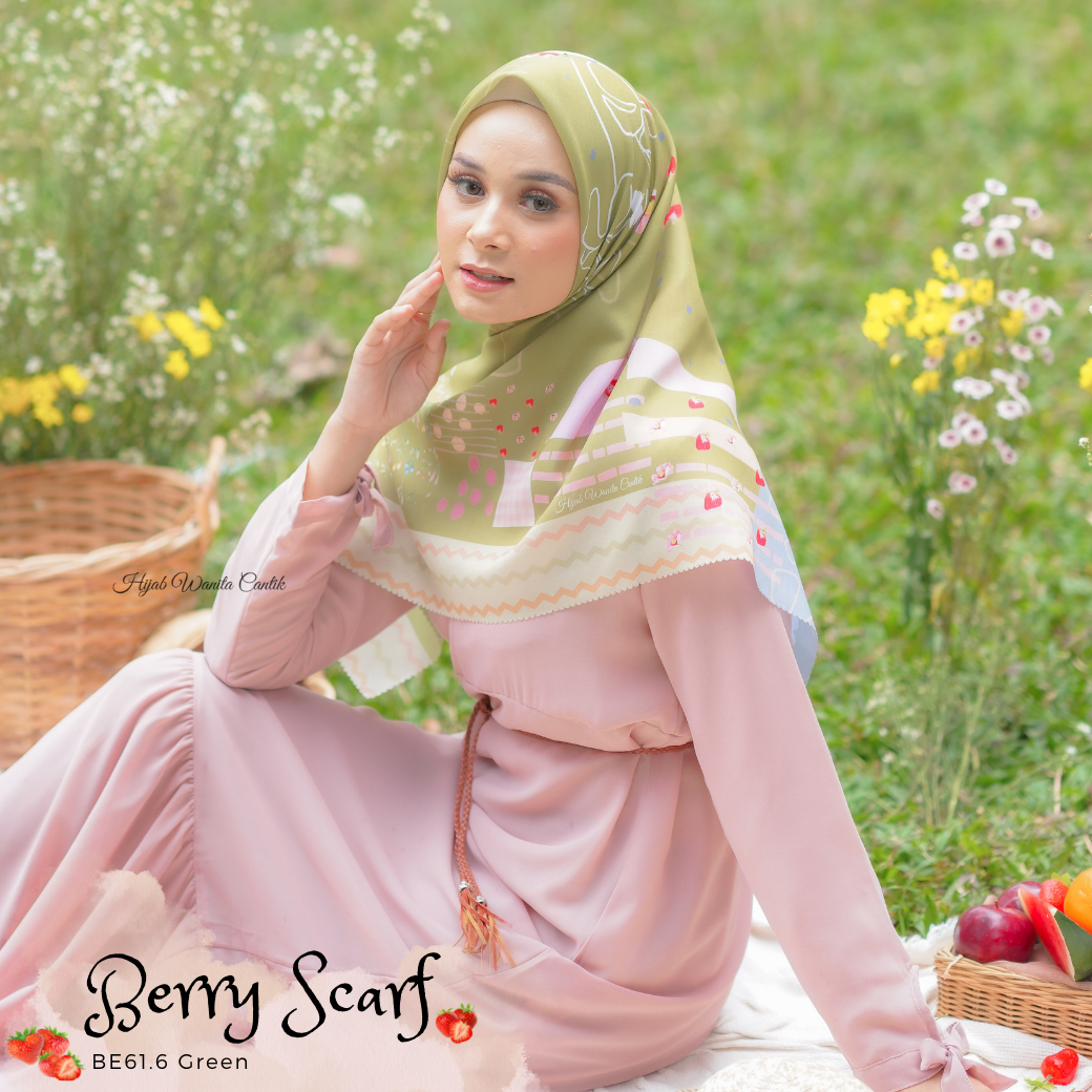 Berry Scarf Icy Voal - BE61.6 Green