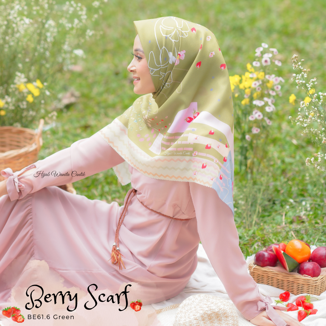 Berry Scarf Icy Voal - BE61.6 Green