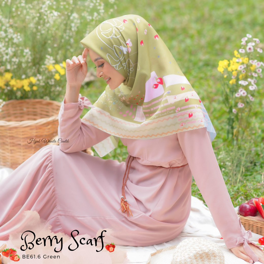 Berry Scarf Icy Voal - BE61.6 Green